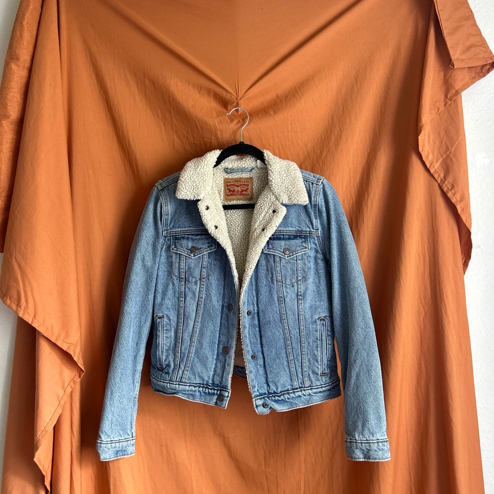 Levi’s Denim Sheepskin Jacket (Women’s Small)